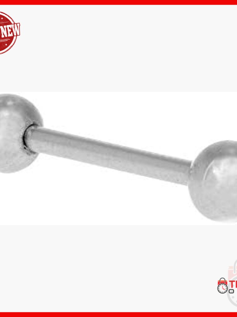 14k Solid Gold Barbell Tongue Ring Body Jewelry Piercing
